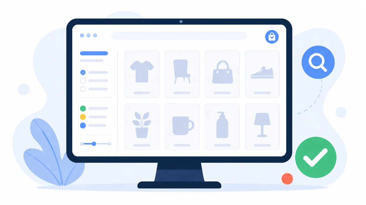 An optimised category page